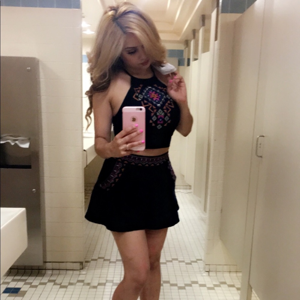 Super Cute Crop Top & Skort Set